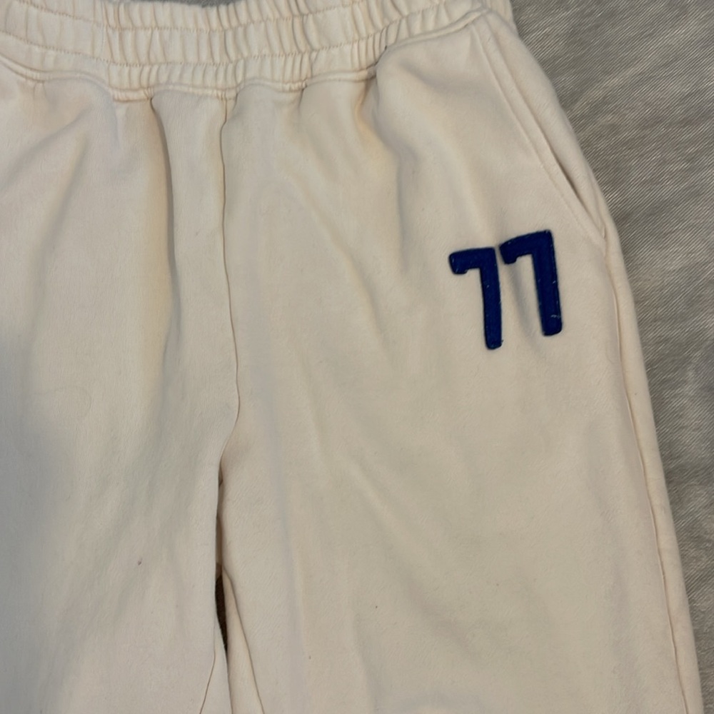 American Eagle Outfitters Cream Hoodie with Blue Lettering - Picture 10 of 13